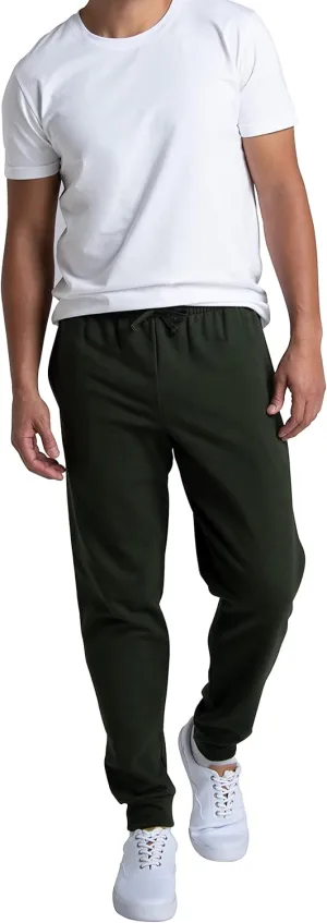 Fruit of the Loom Eversoft Fleece Joggers with Pockets, Relaxed Fit, Moisture Wicking, Breathable, Tapered Sweatpants