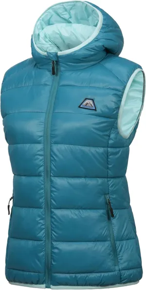 Mapamyumco Womens Lightweight Puffer Vest with Hood, Water-Resistant Sleeveless Jacket for Hiking Ski