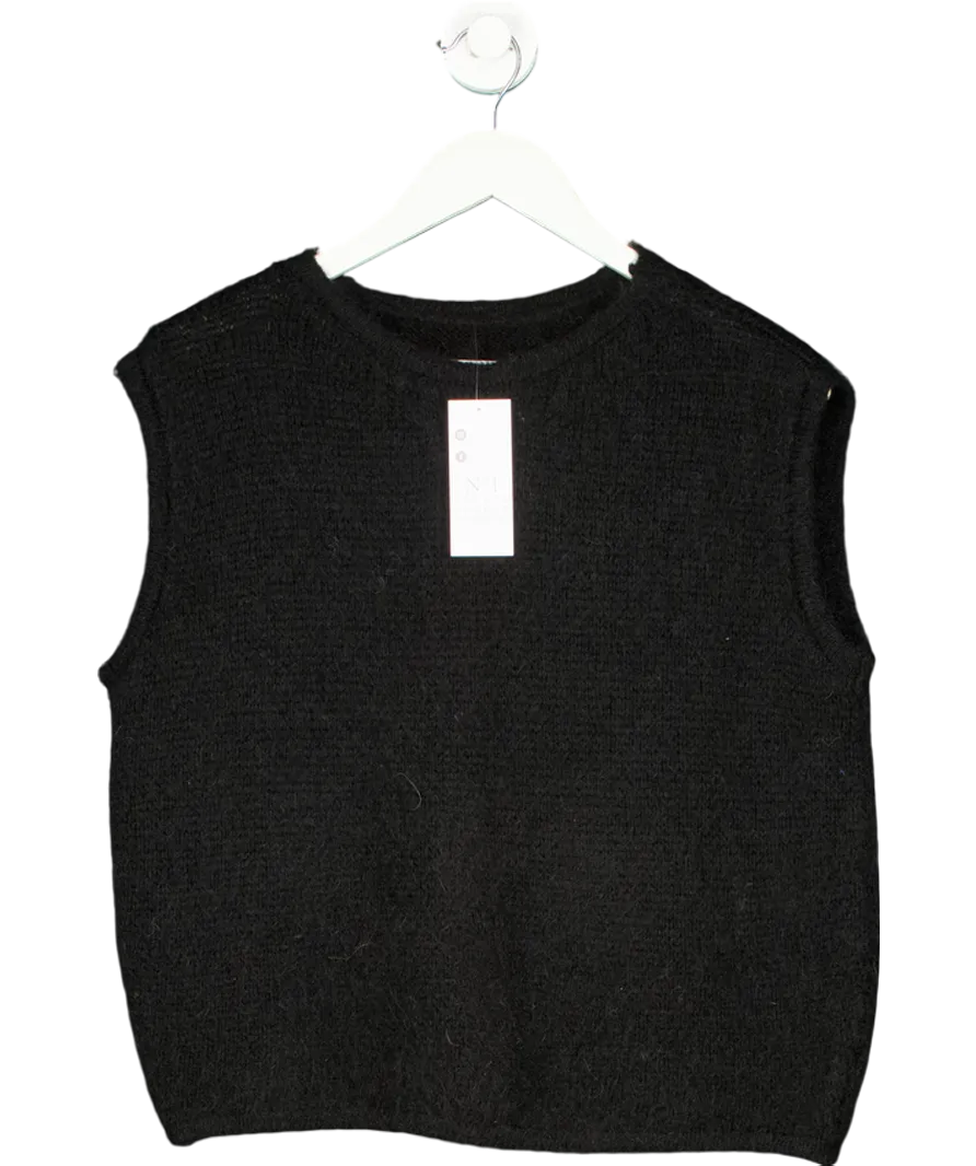 No. 1 George Street Black Molly Knit Vest One Size