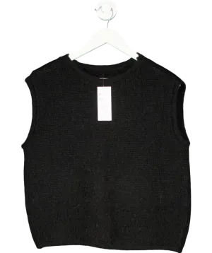 No. 1 George Street Black Molly Knit Vest One Size