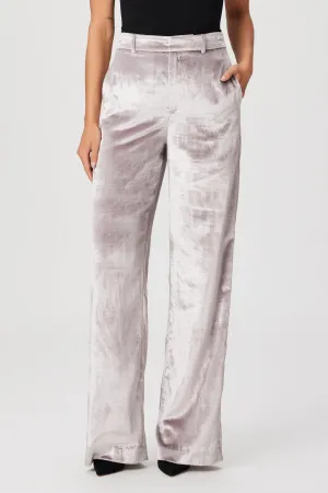 Paige - Chateau Velvet Pant in Pewter