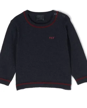 Pullover con toppe gomiti Fay