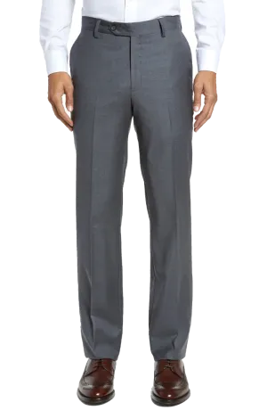 Stretch Gabardine Wool<br>Flat Front<br>Modern Fit