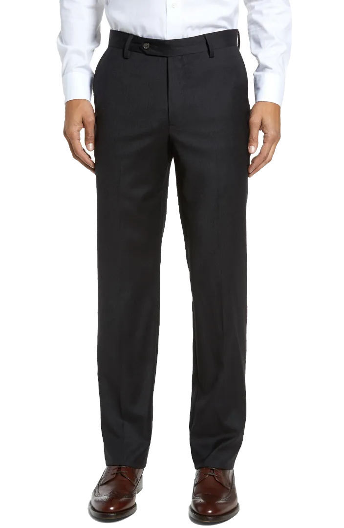 Stretch Gabardine Wool<br>Flat Front<br>Modern Fit