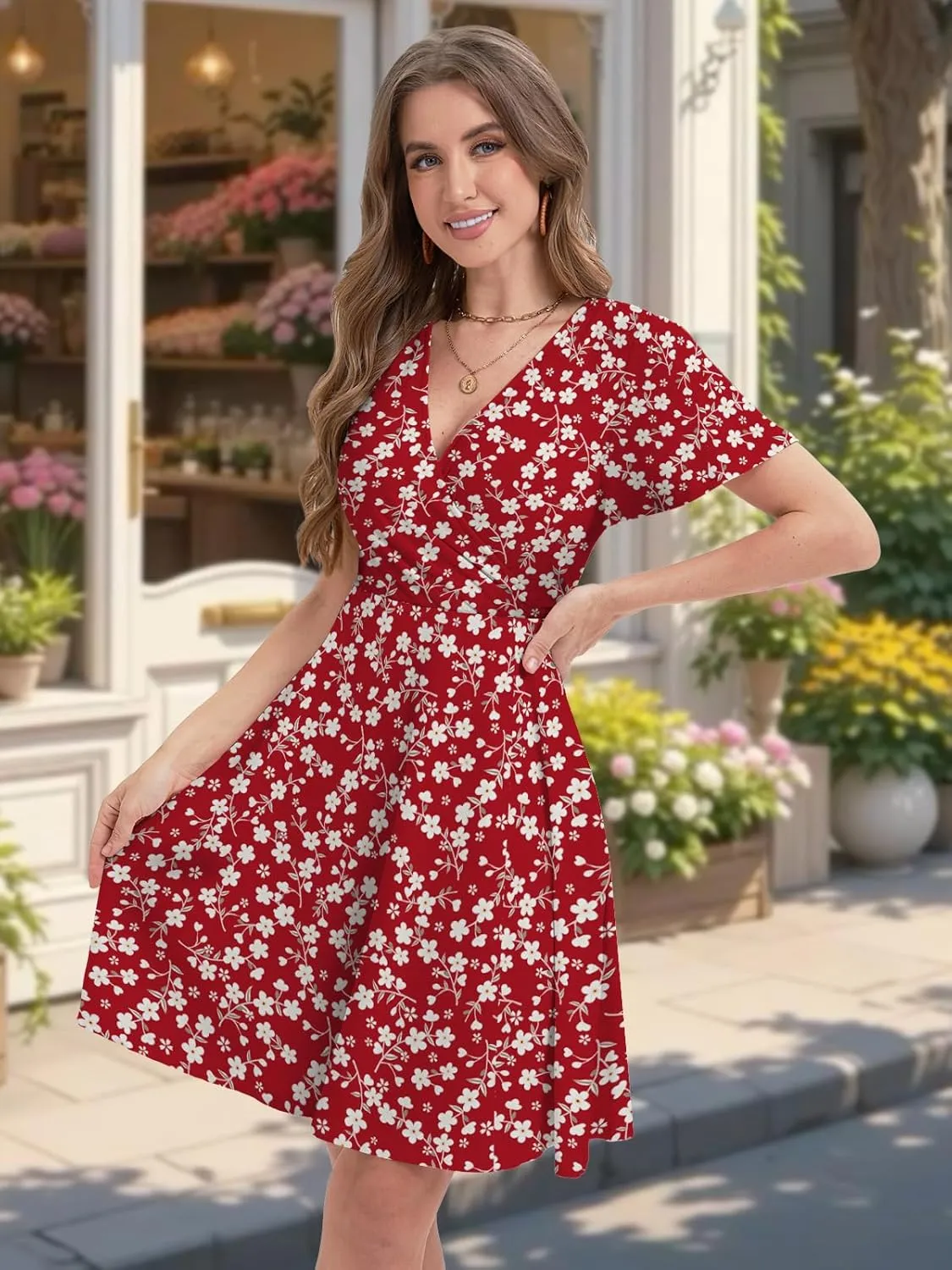 Summer Dresses for Women 2025 Spring Break Essentials Floral Sundresses Elegant Classy Clothes Fashion Outfit Plus Size