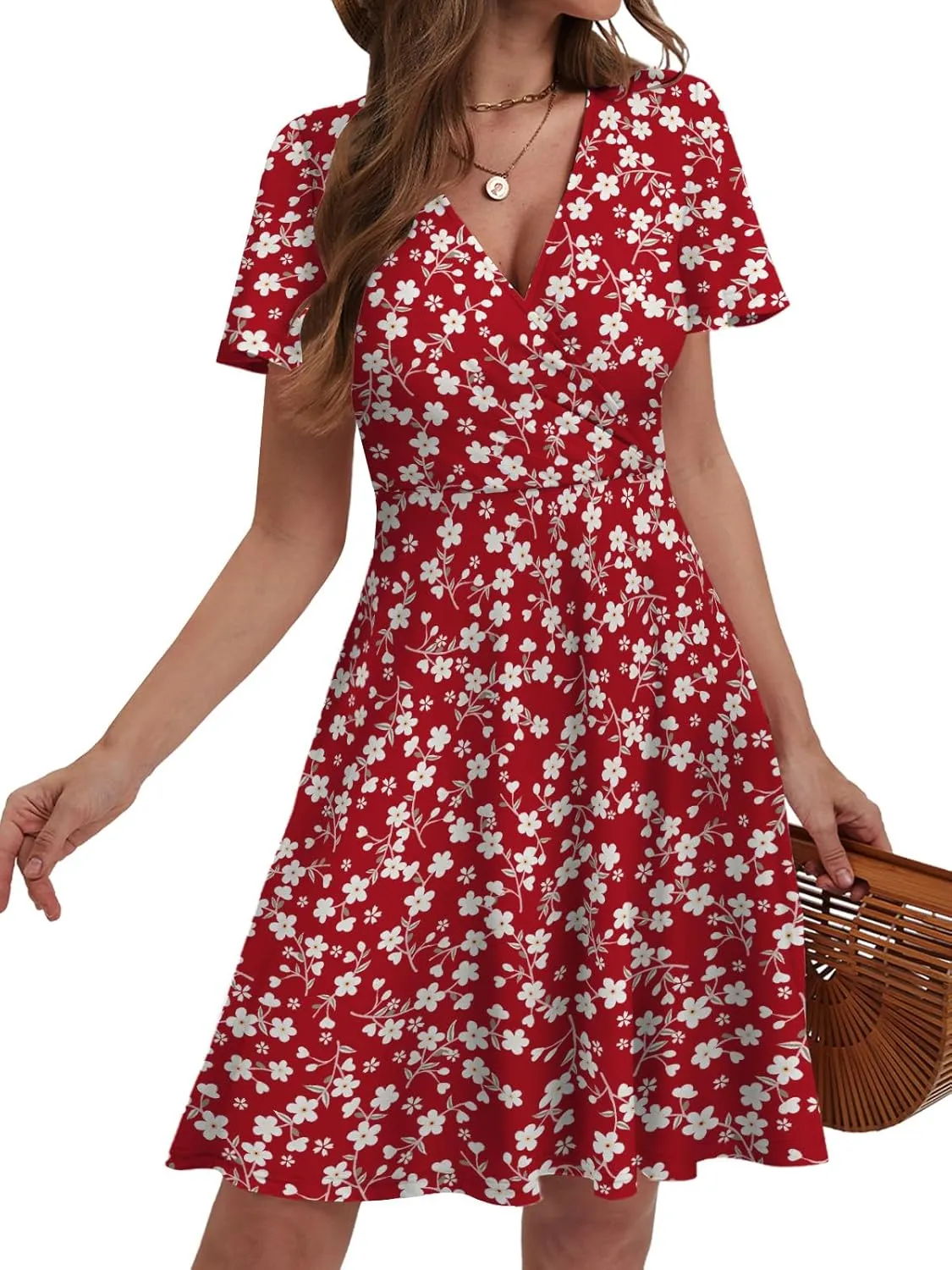 Summer Dresses for Women 2025 Spring Break Essentials Floral Sundresses Elegant Classy Clothes Fashion Outfit Plus Size
