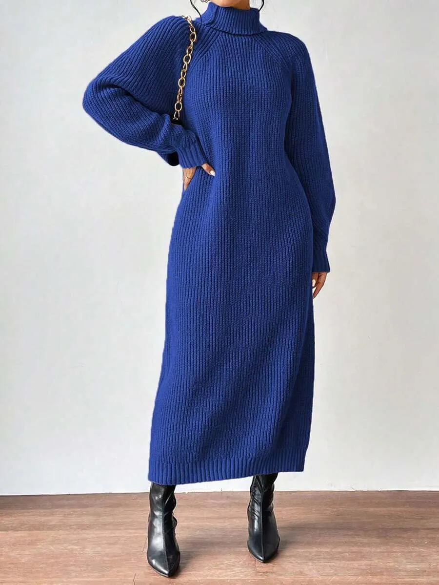 Women's Winter Sweater Dress Oversized Long Sleeve Knit Loose Pullover Maxi Bell